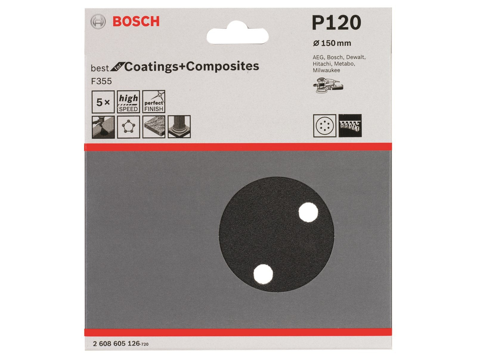 Bosch SLIBEBLAD 150 SIC K120 5 STK