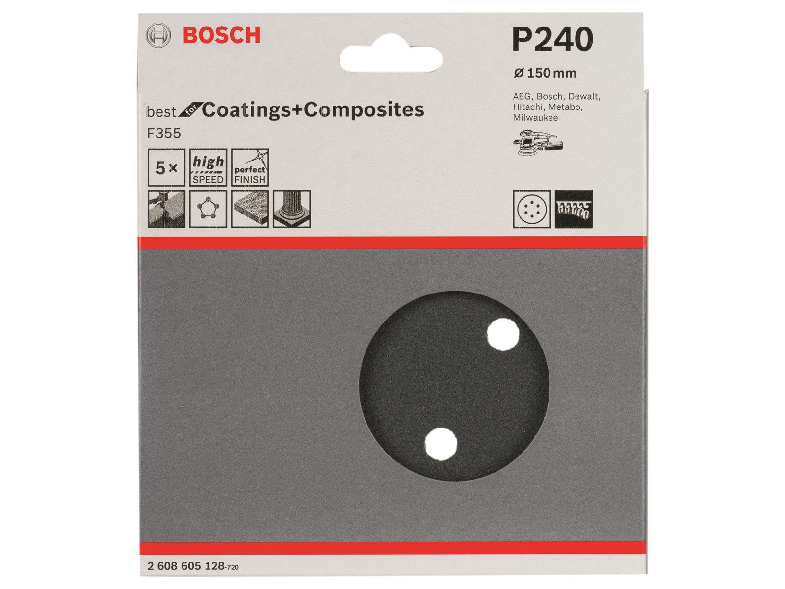 Bosch SLIBEBLAD 150 SIC K240 5 STK