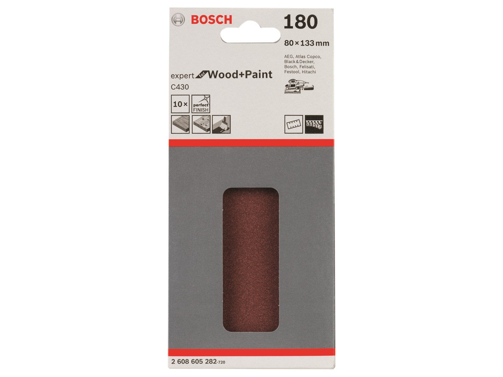 Bosch SLIBEBLAD 80X133MM K180 10 STK