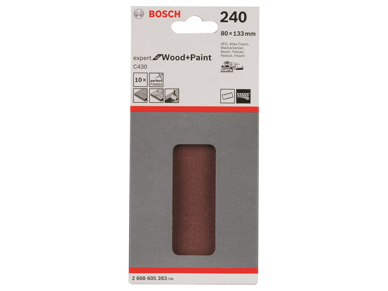 Bosch SLIBEBLAD 80X133MM K240 10 STK