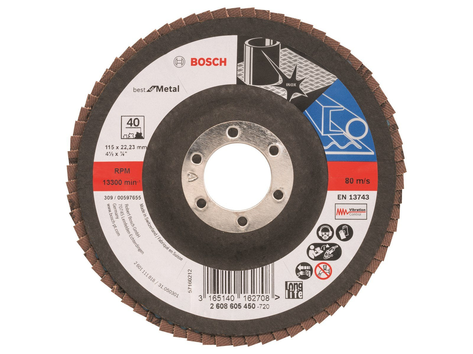 Bosch LAMELSLIBESKIVE SKRÅ B:MT 115MM K40