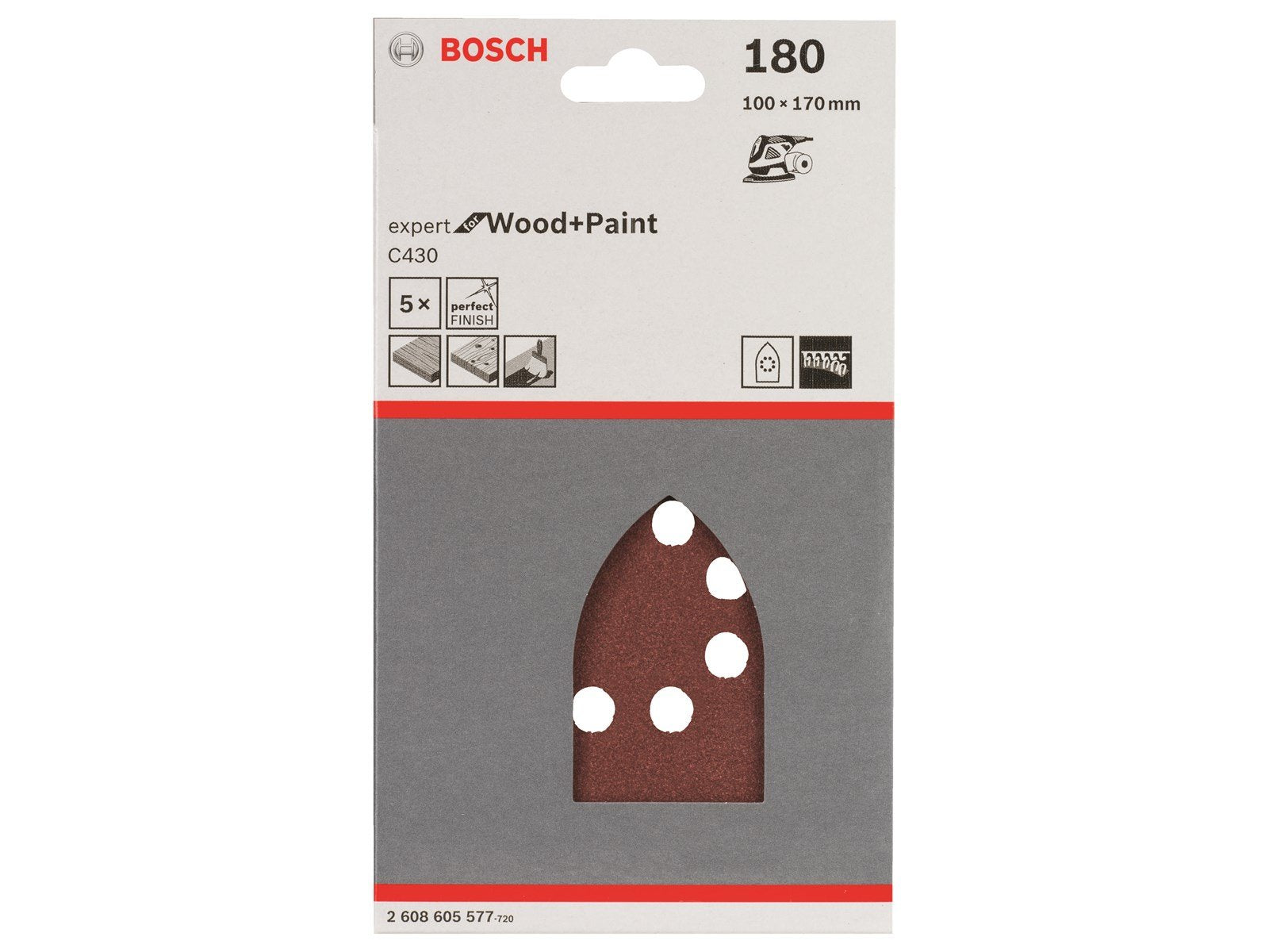 Bosch SLIBEBL MULTI EW 100X170MM K180 5STK