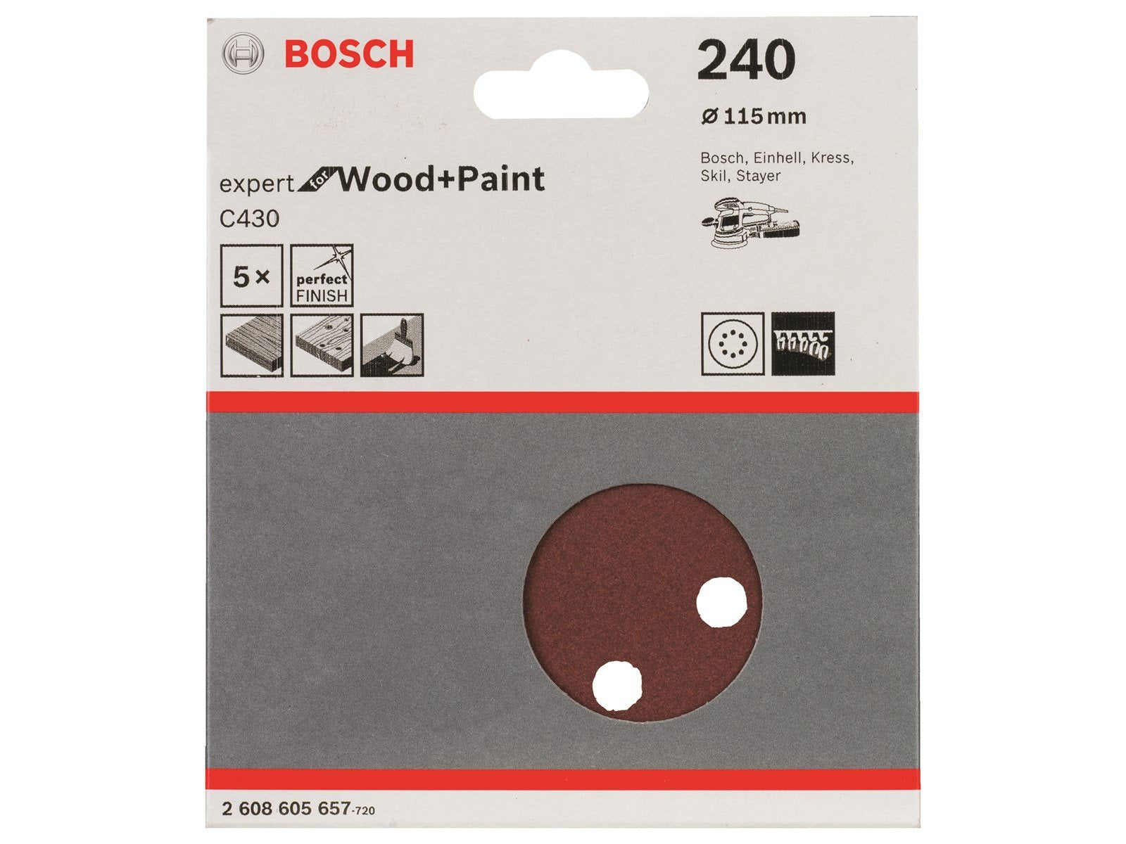 Bosch SLIBEBLAD 115 RØK240/5ST