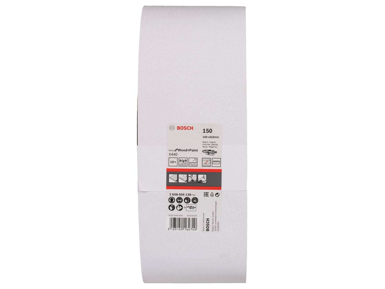 Bosch SLIBEBÅND 100X610MM K150 10STK