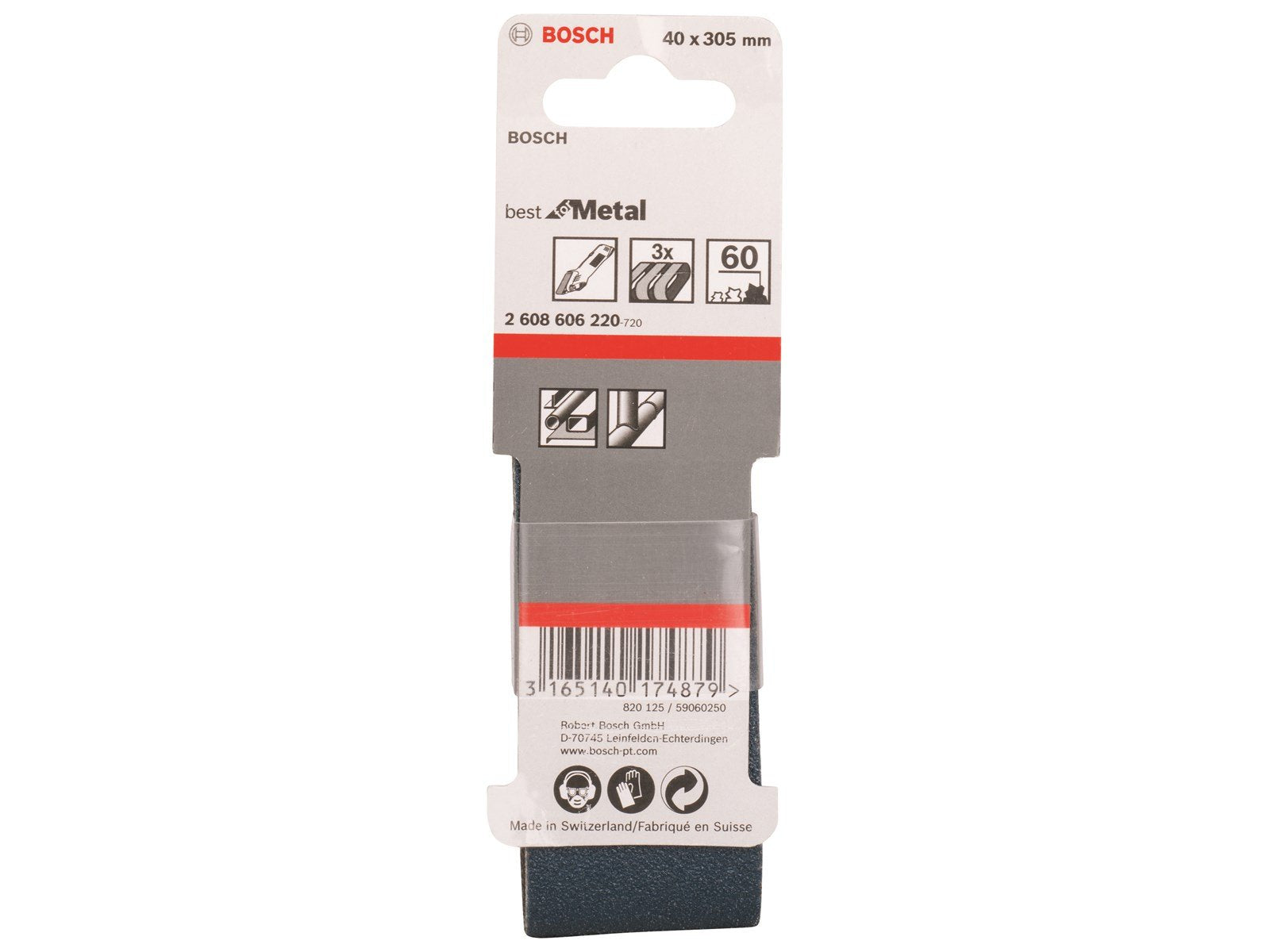 Bosch SLIBEBÅND 40X303MM BM K60 3STK