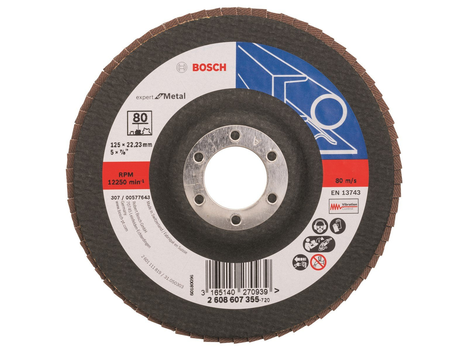 Bosch LAMELSLIBESKIVE BM 125X22MM K80 FLAD