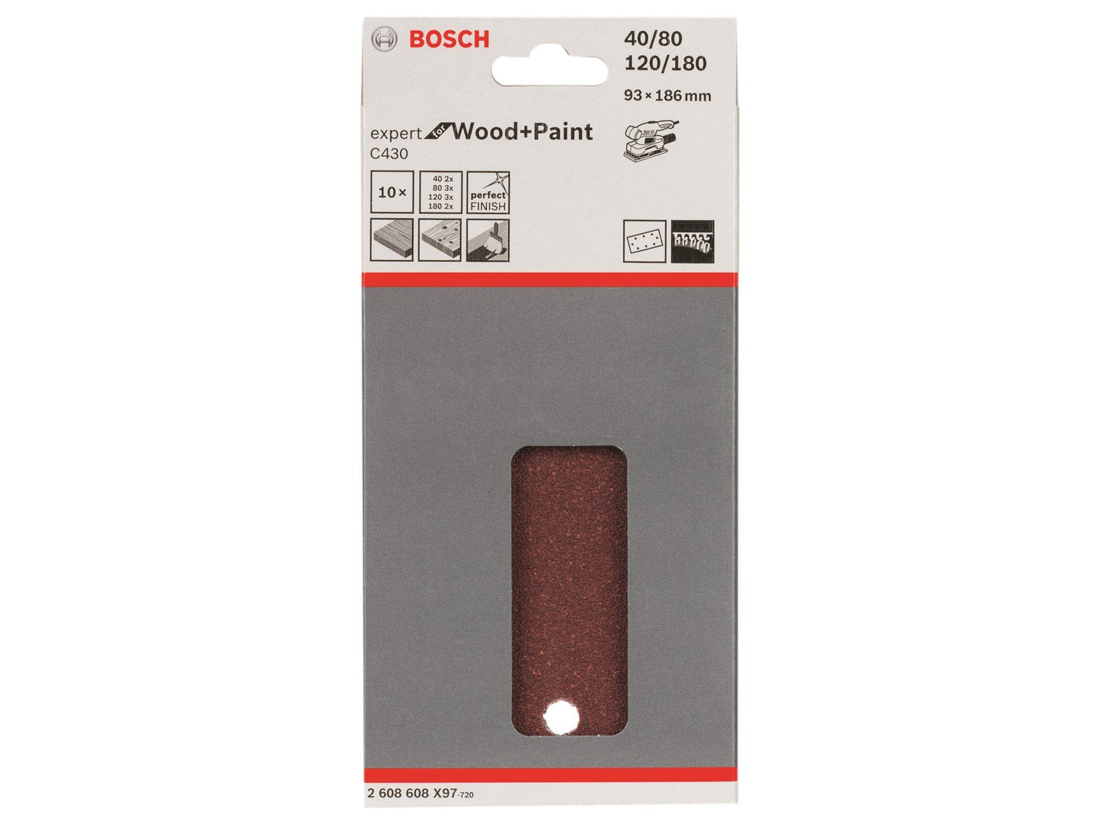 Bosch SLIBEBL PLAN93X186 8H BFWP K40-180 10STK