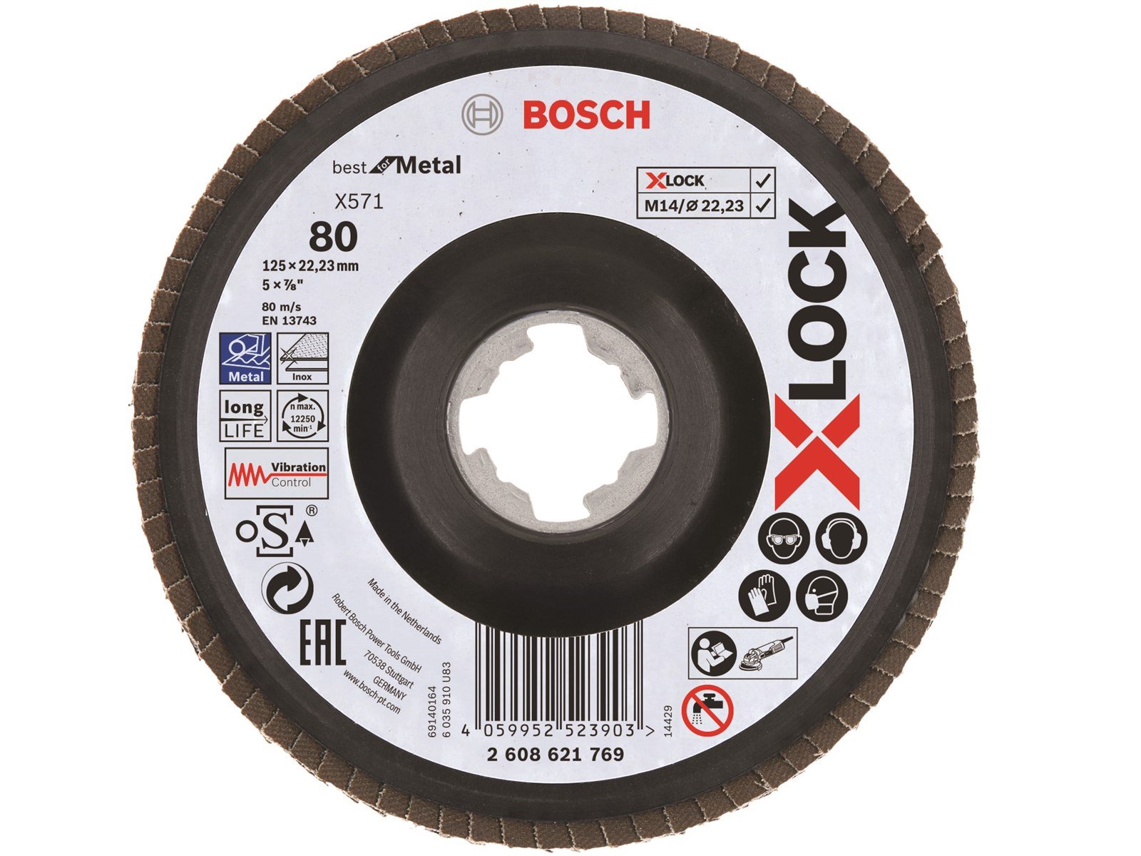 Bosch LAMELSLIBESKIVE XLOCK SKRÅ BFM 125 K80