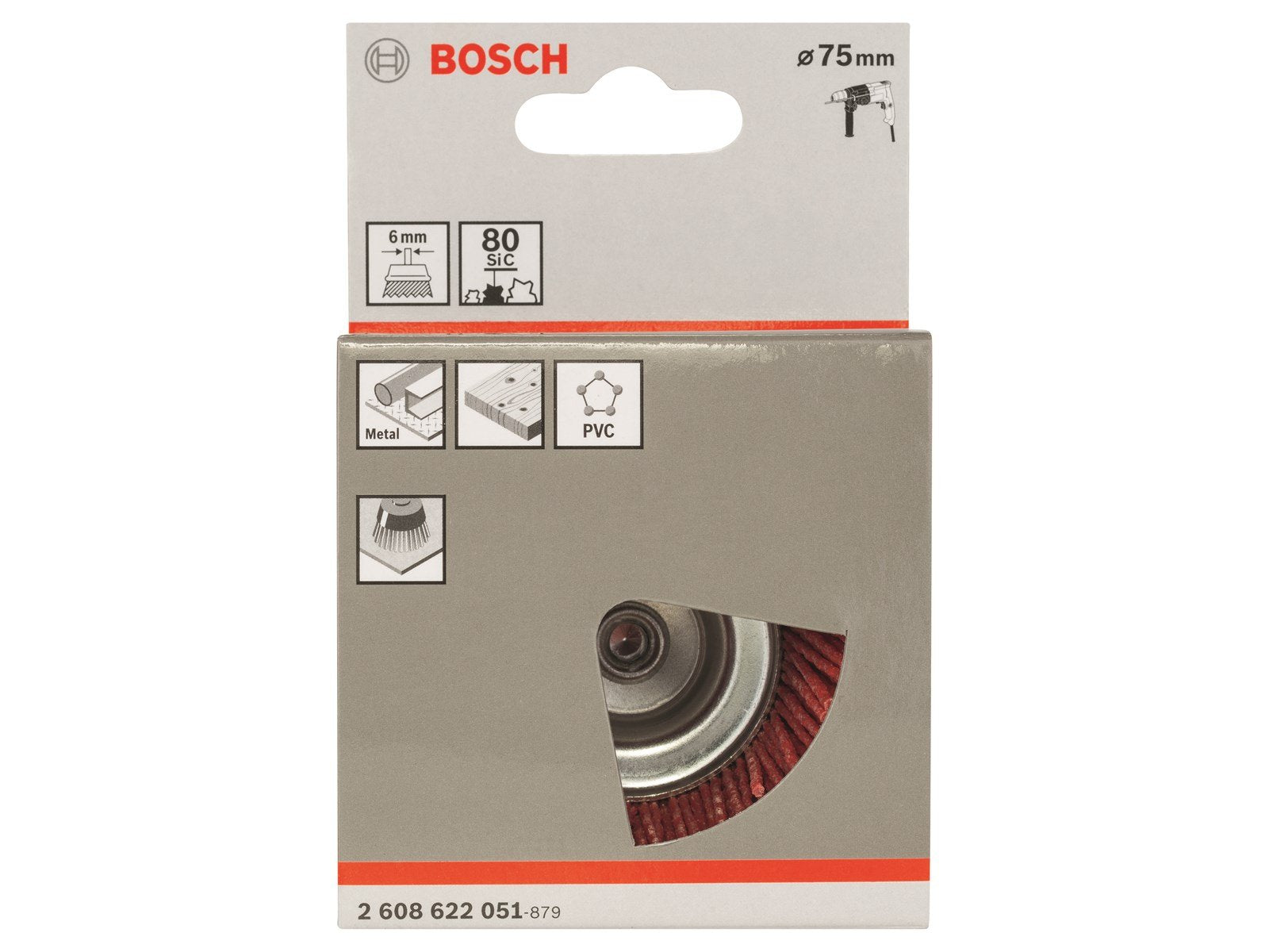 Bosch STÅLKOPBØRSTE 75MM NYLON