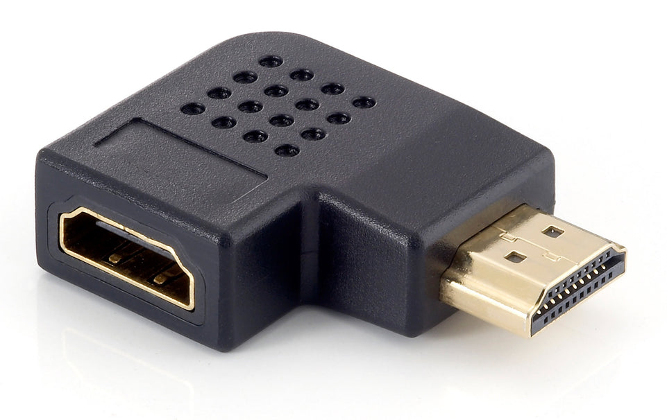 Equip HDMI Adapter          A-B St/Bu  90 Grad gewinkelt  sw Pol