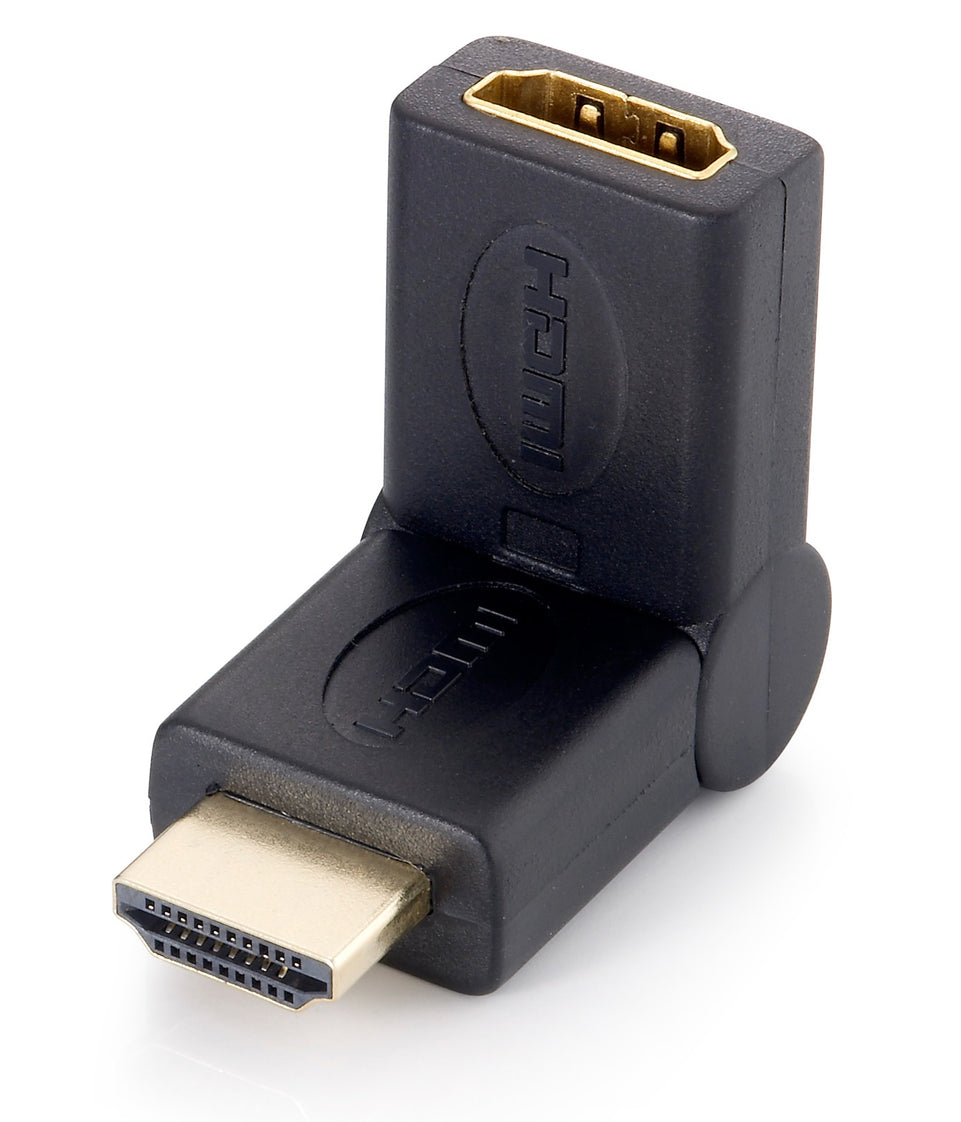 Equip HDMI Adapter          A-D St/Bu  180 Grad knickbar  sw Pol