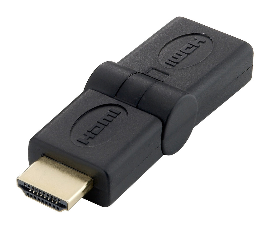 Equip HDMI Adapter          A-D St/Bu  180 Grad knickbar  sw Pol