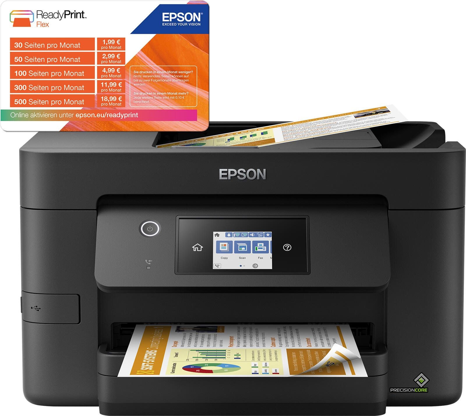 Epson WorkForce Pro WF-3820DWF Tintenstrahl-Multifunktionsgerät