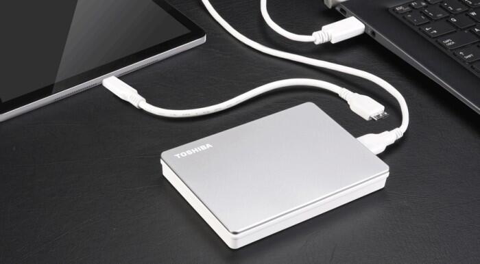 Toshiba Canvio Flex silber - 1TB