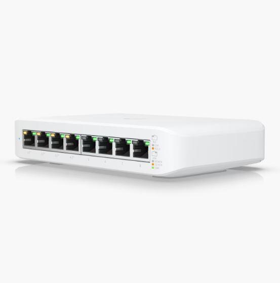 Ubiquiti UniFi Switch Lite USW-Lite-8-POE Switch managed 8x 10/100/1000 (4 PoE+) Desktop, wandmontierbar PoE+ (52 W)