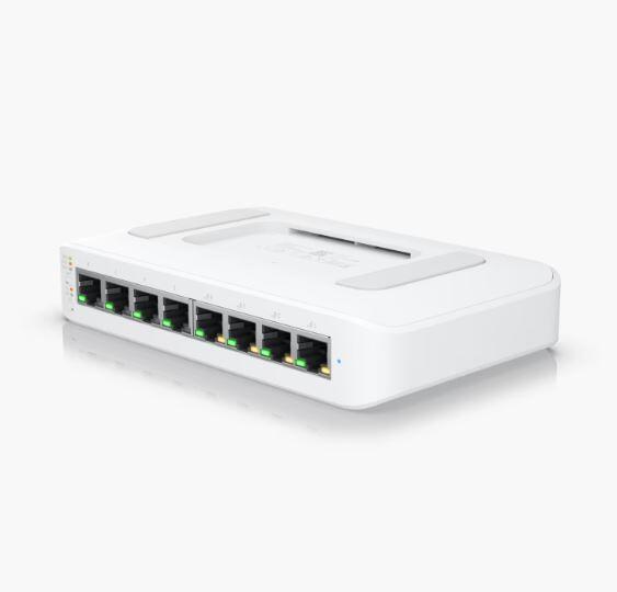 Ubiquiti UniFi Switch Lite USW-Lite-8-POE Switch managed 8x 10/100/1000 (4 PoE+) Desktop, wandmontierbar PoE+ (52 W)