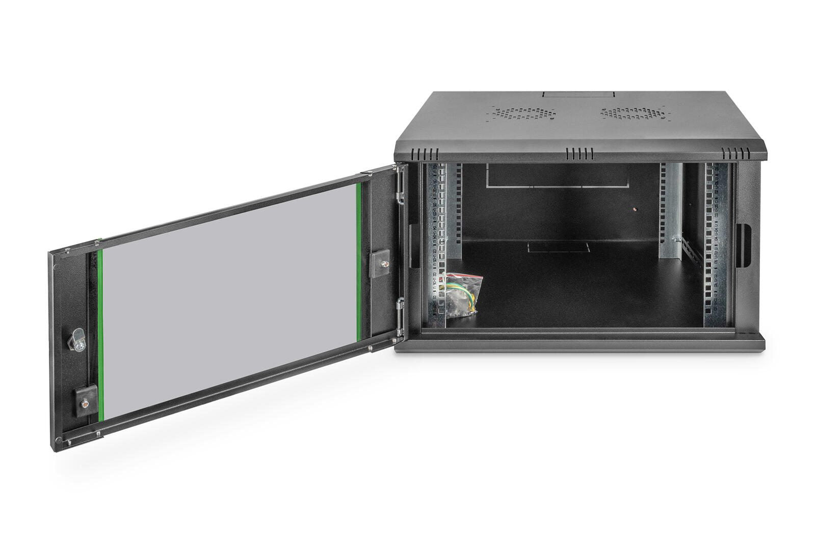 Digitus 7HE 19'-Wandgehäuse Dynamic Basic Serie RAL 9005 schwarz
