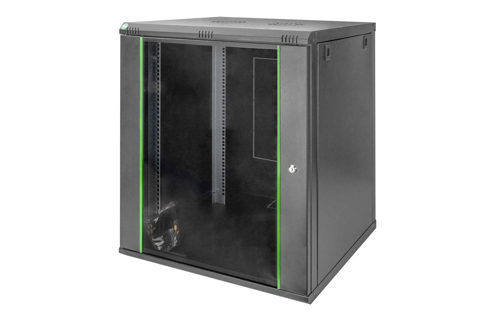 Digitus 16HE 19'-Wandgehäuse Dynamic Basic Serie RAL 9005 schwarz