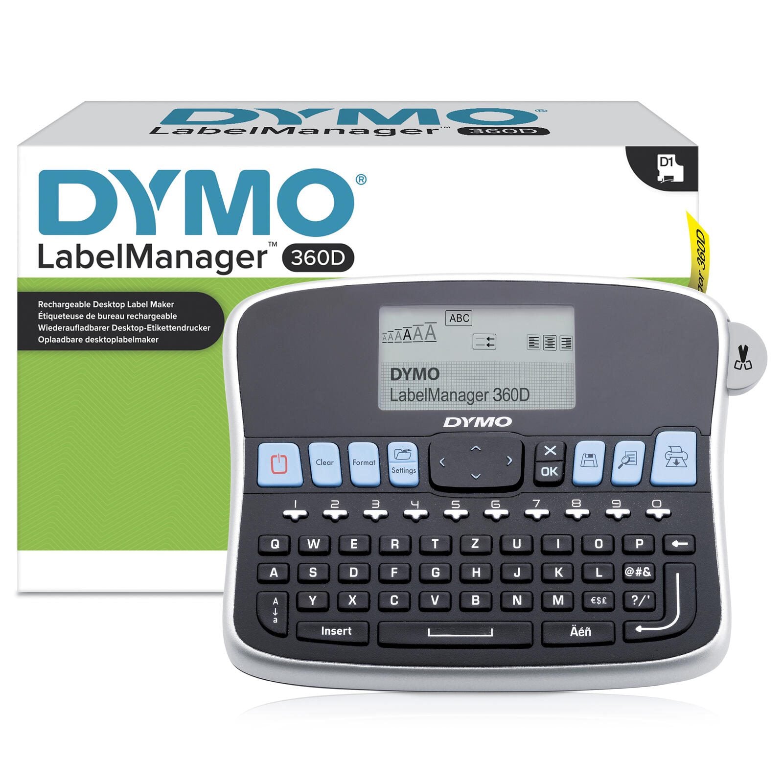 DYMO® LabelManager™ 360D, / Beschriftungsgerät - QWERTZ-Tastatur