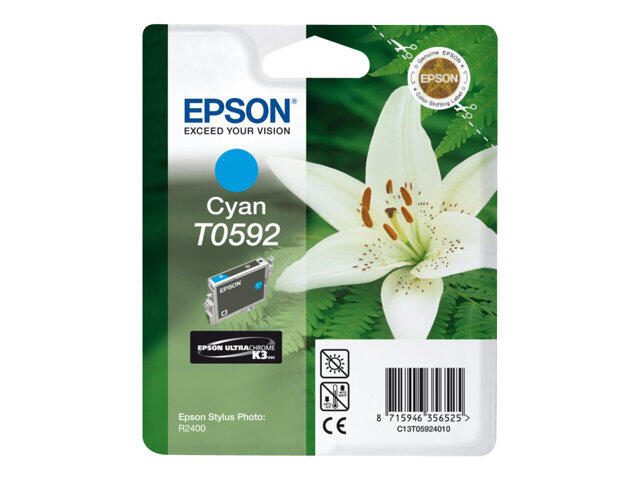 Epson Original T0592 Druckerpatrone cyan 520 Seiten 13ml (C13T05924010)