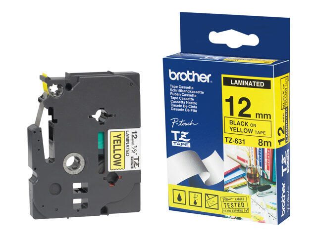 Brother Original P-Touch Farbband schwarz auf transparent (TC-101)