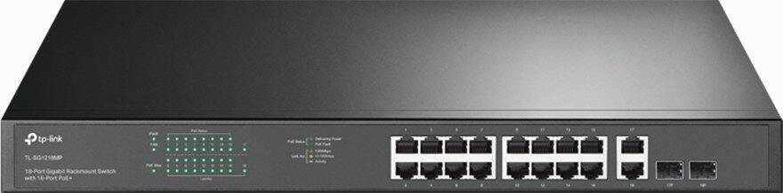 TP-LINK TL-SG1218MP 18-Port Gigabit-Rackmount-Switch mit 16 PoE+-Ports