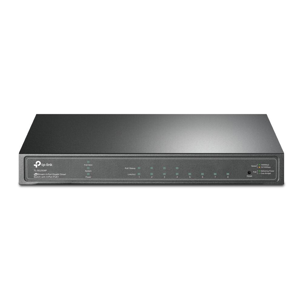 TP-Link Omada JetStream TL-SG2008P 8-Port Gigabit Smart Switch mit 4 PoE+ Ports