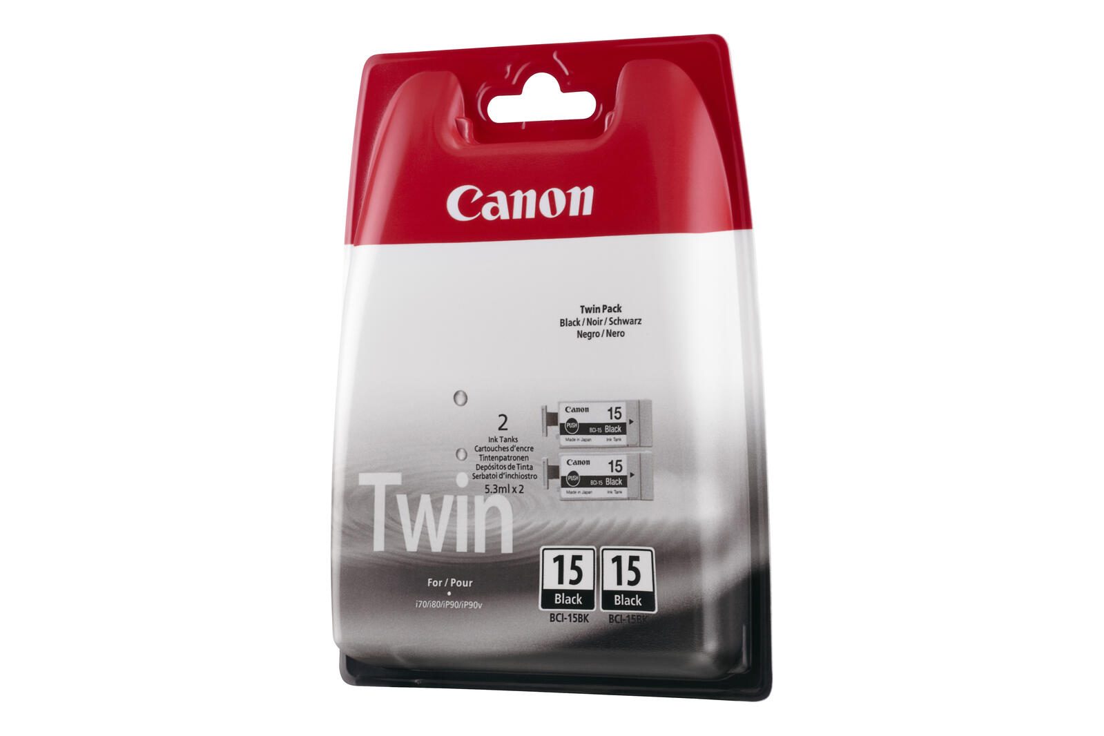 Canon Original BCI-15BK Druckerpatronen 2er-Pack - schwarz 121 Seiten