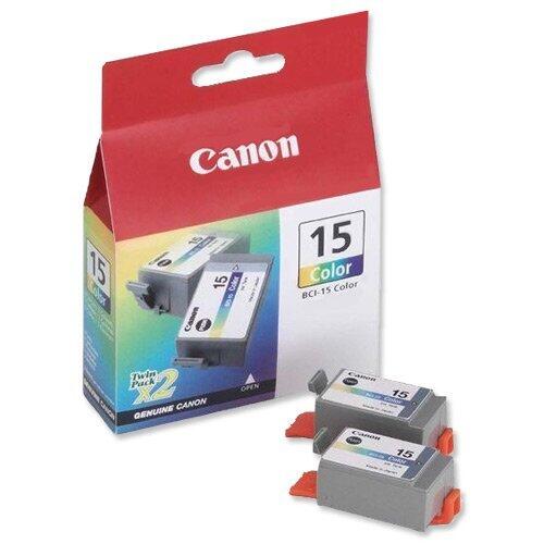 Canon Original BCI-15 Druckerpatronen 2er-Pack C/M/Y - 349 Seiten