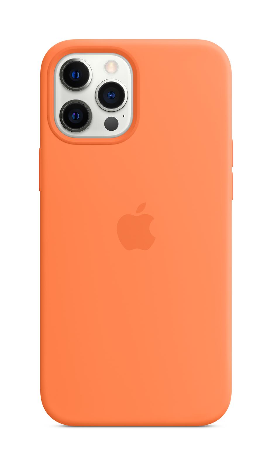 Apple Silikon Case mit MagSafe für Apple iPhone 12 Pro Max, kumquat
