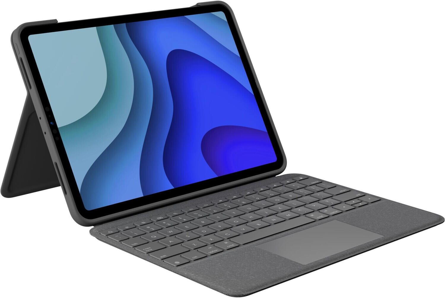 Logitech Folio Touch Tastatur und Foliohülle mit Trackpad grafit