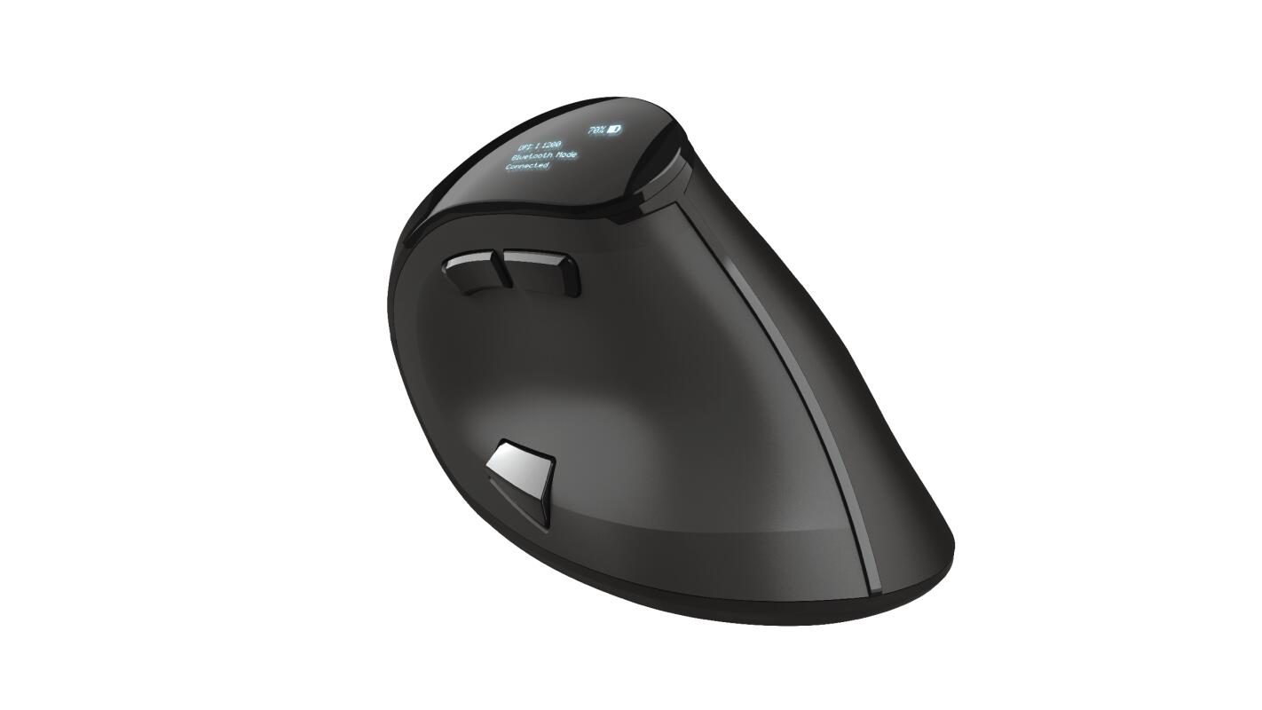 Trust Voxx Wiederaufladbare ergonomische Drahtlos-Maus - Schwarz
