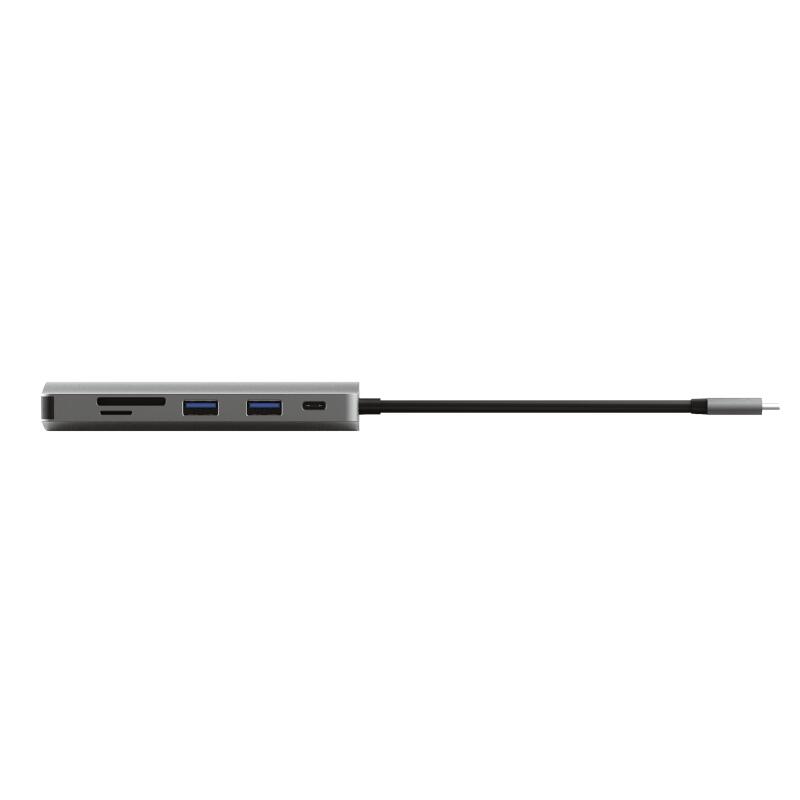 Trust Dalyx 7-in-1 USB-C Multi-PortAdapter - Silber