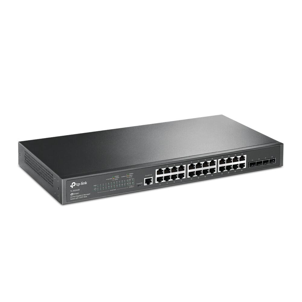 TP-LINK JetStream TL-SG3428 24-Port Gigabit L2 Managed Switch mit 4 SFP-Slots