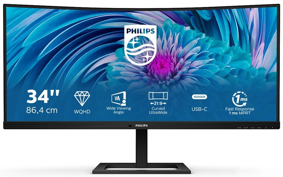 Philips 346E2CUAE Curved Monitor 86,36 cm (34 Zoll)