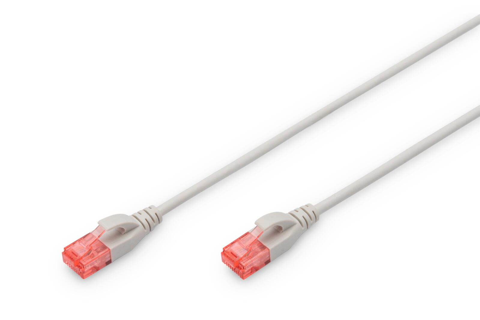 DIGITUS Patch-Kabel Slim RJ-45 (M) zu RJ-45 (M) 0.25m Kupfer U/UTP Cat 6 grau (DK-1617-0025S)