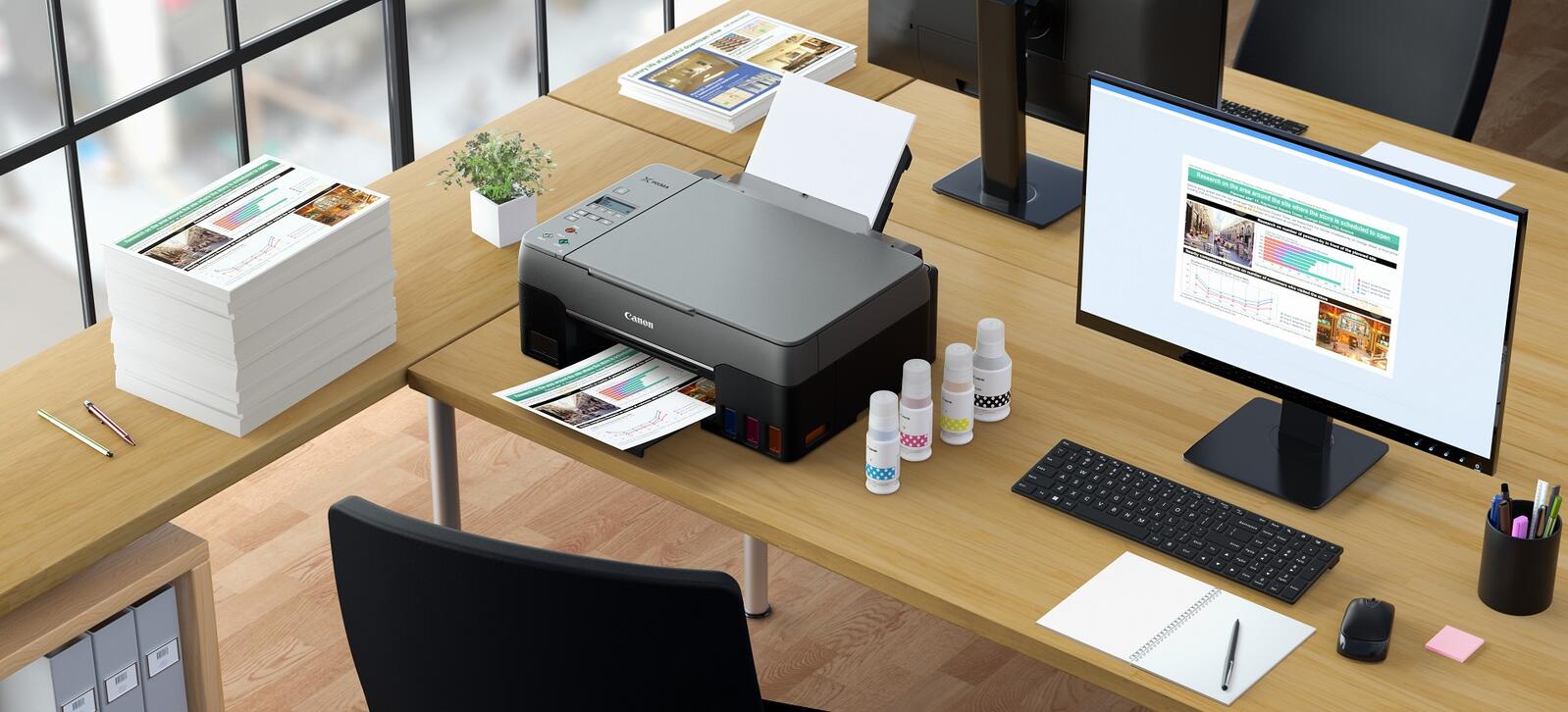 Canon PIXMA G2560 MegaTank Tintenstrahl-Multifunktionsdrucker