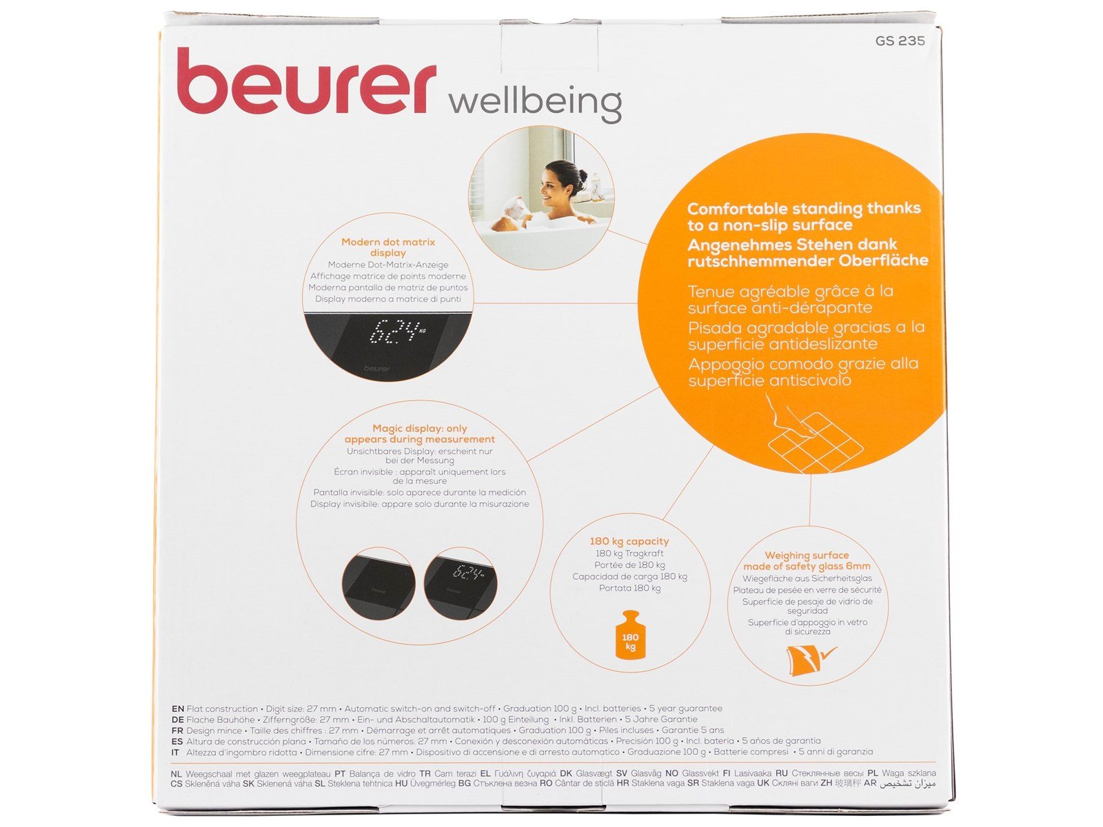 Beurer Badezimmerwaage GS 235 - bathroom scales