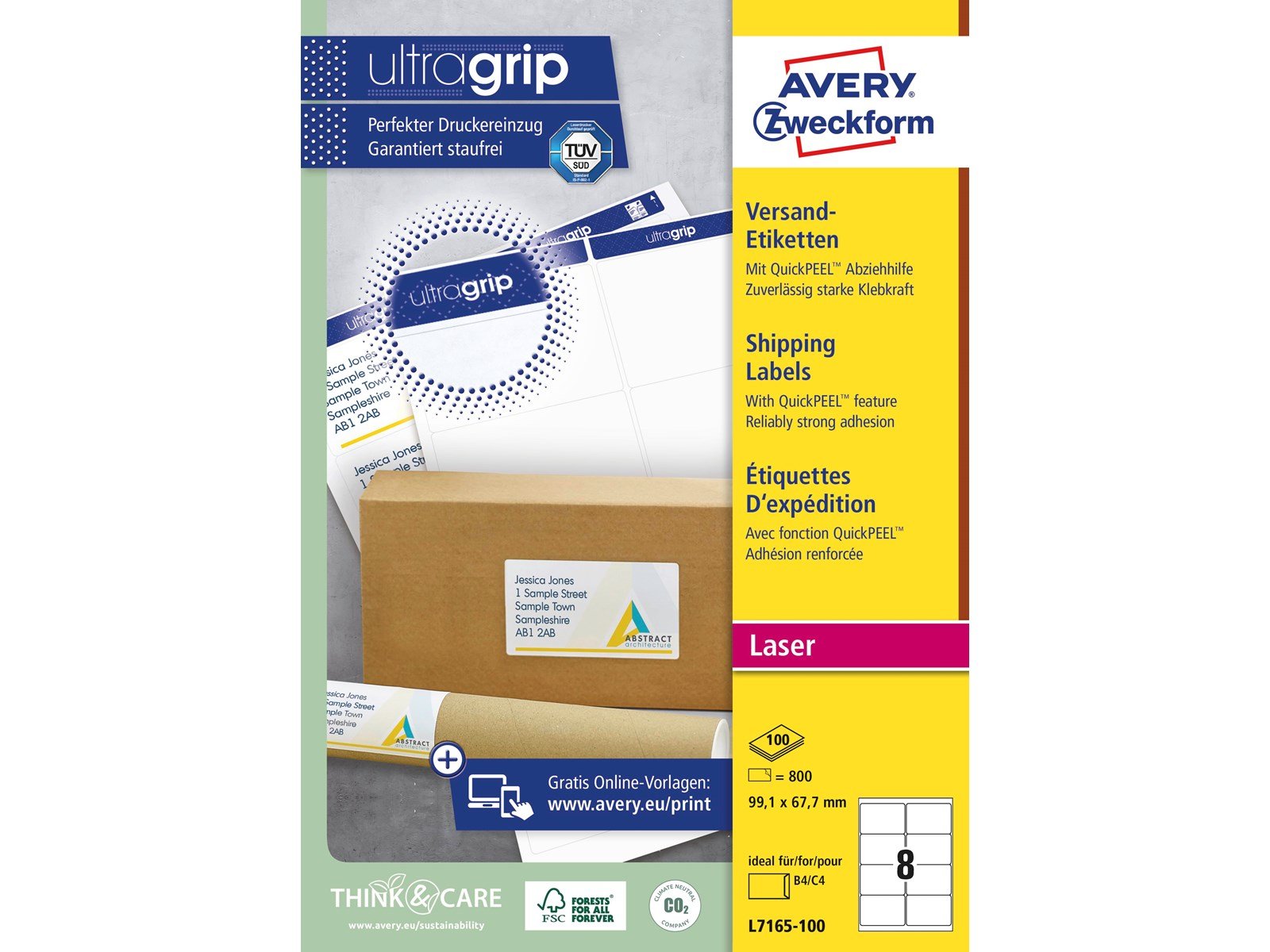 Avery Addressing labels big envelopes (UltraGrip)