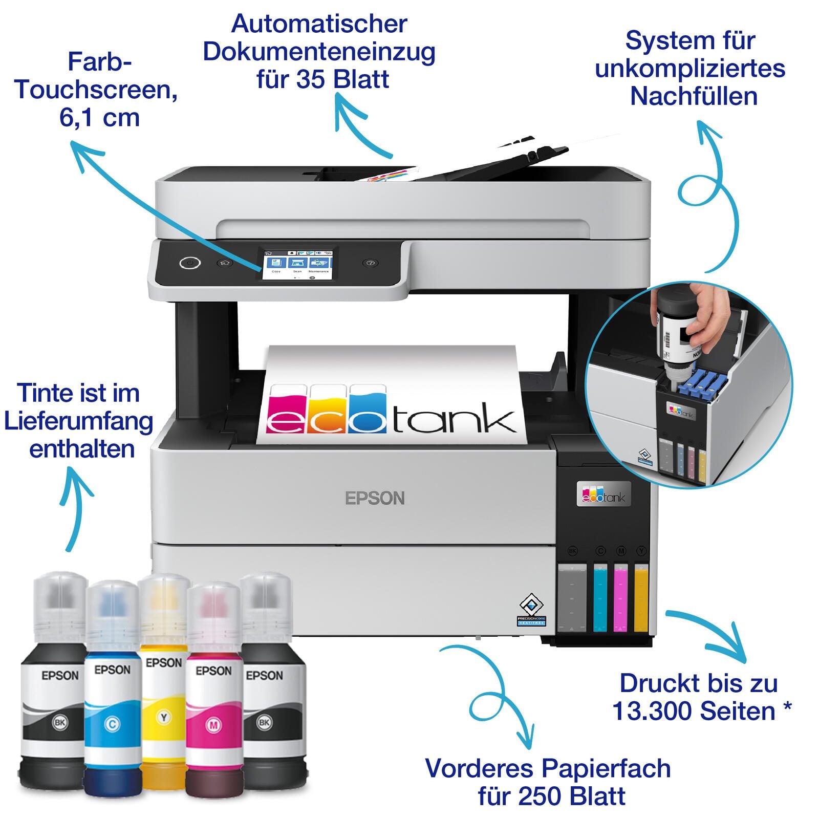 Epson EcoTank ET-5150 A4-Tintentank-Multifunktionsdrucker