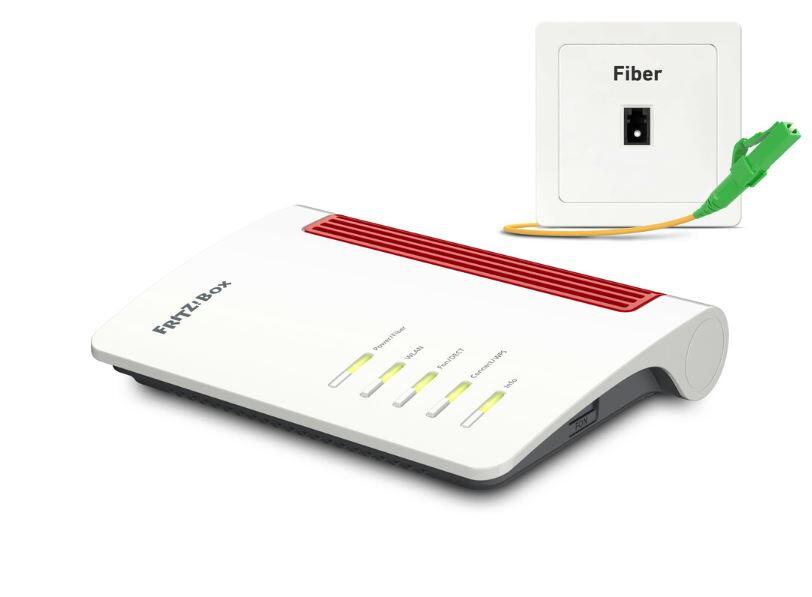 FRITZ!Box 5530 Fiber Wireless Router GPON-Terminal Stimmen-Karte 3-Port-Switch