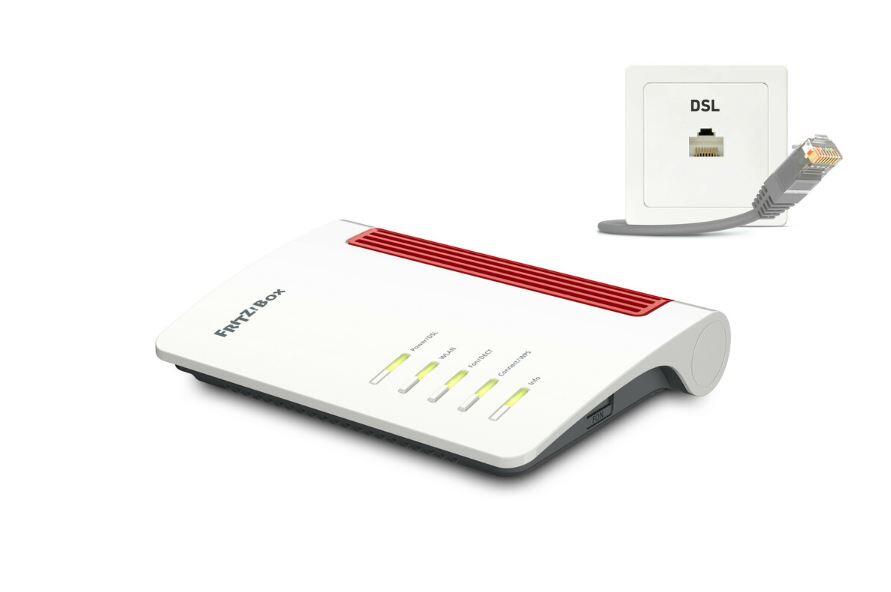 AVM FRITZBox 7530 AX Wireless Router - DSL-Modem 4-Port-Switch GigE WiFi6 Dual-Band VoIP-Telefonadapter (DECT)