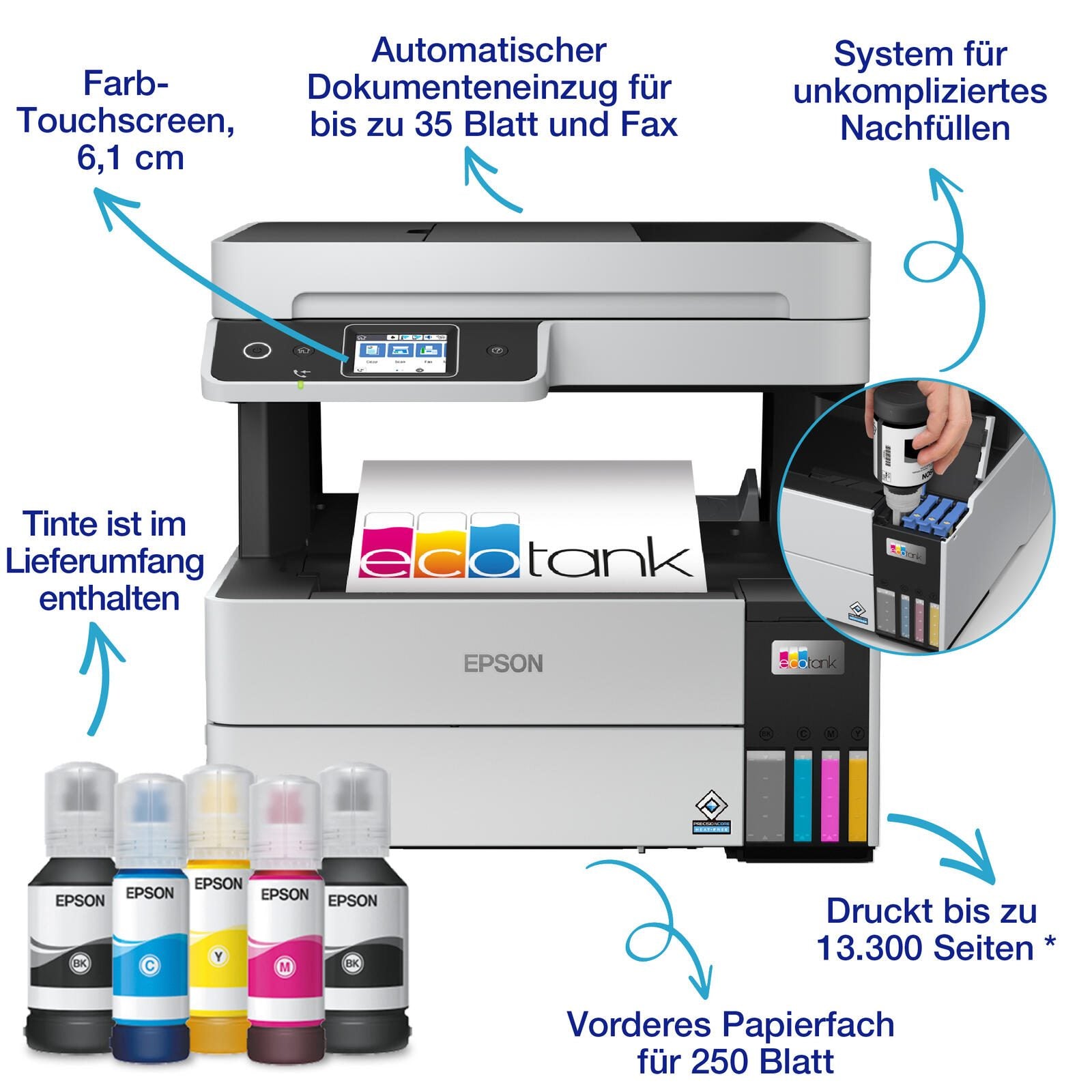Epson EcoTank ET-5170 A4-Tintentank-Multifunktionsdrucker