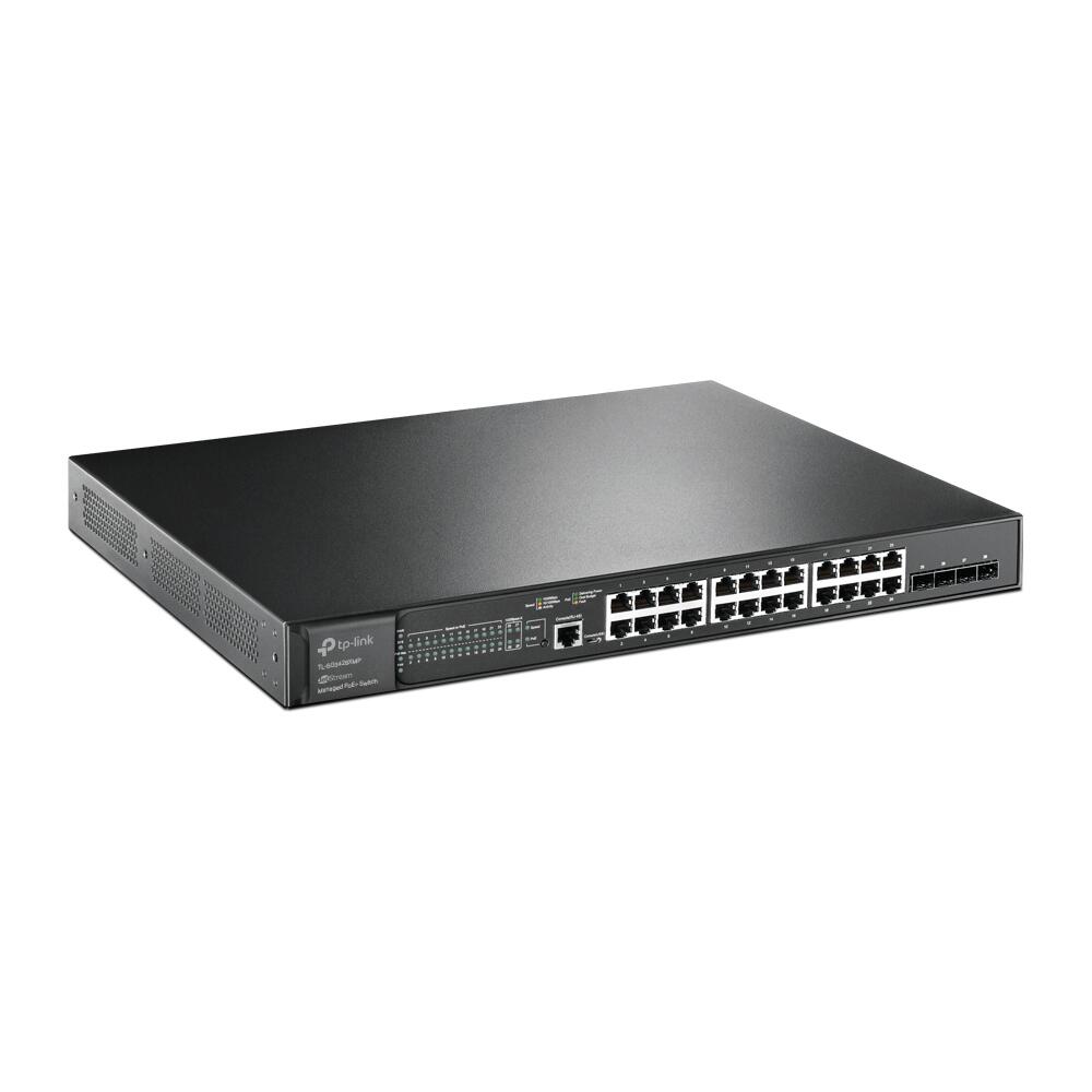 TP-Link JetStream TL-SG3428XMP 24-Port Gigabit L2+-Managed-PoE+-Switch mit 4 10G-SFP+-Slots