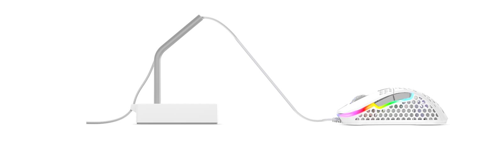 CHERRY Xtrfy B4 Maus-Bungee, Weiß (Mauskabelhalter)