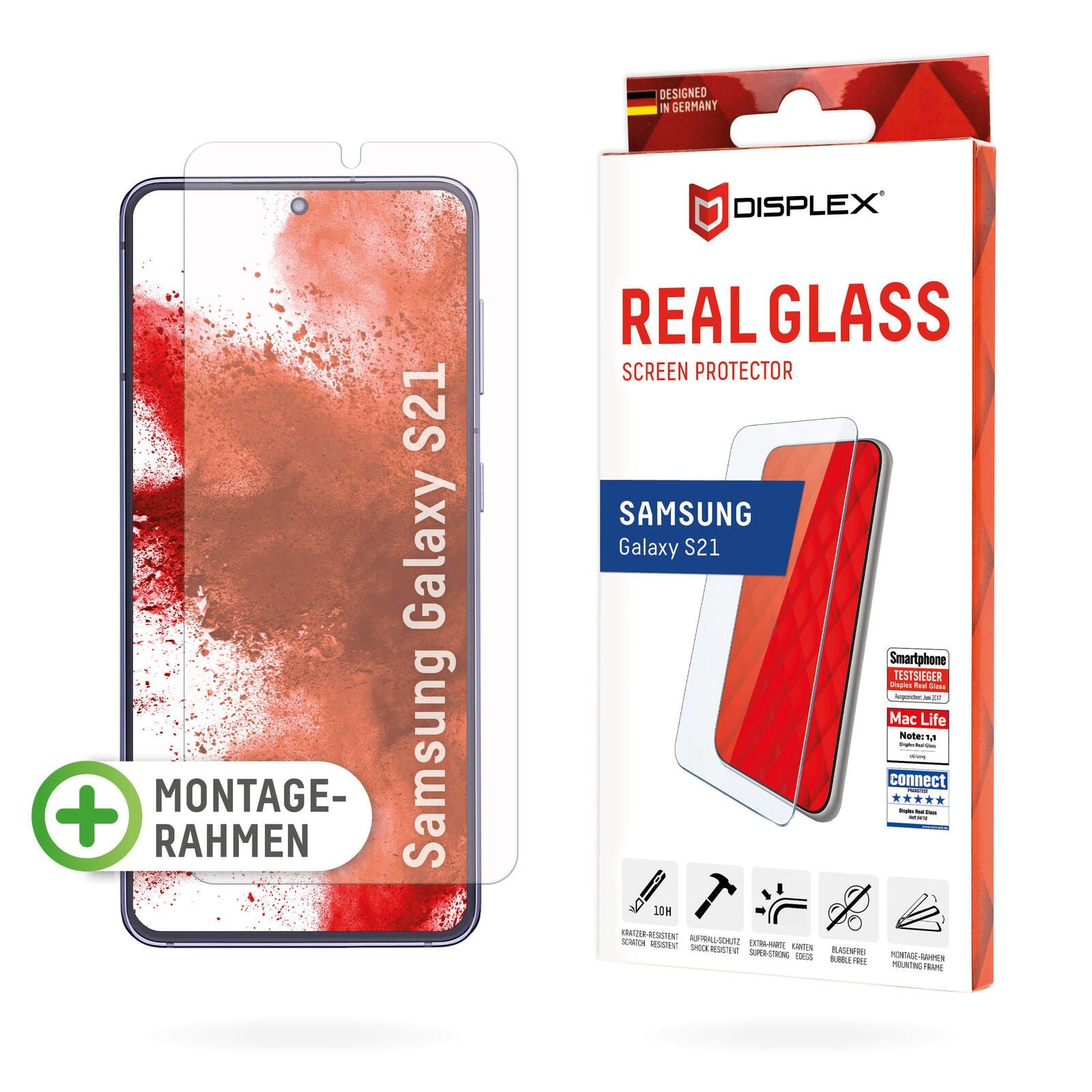 DISPLEX Panzerglas Displayschutz für Samsung Galaxy S21 5G