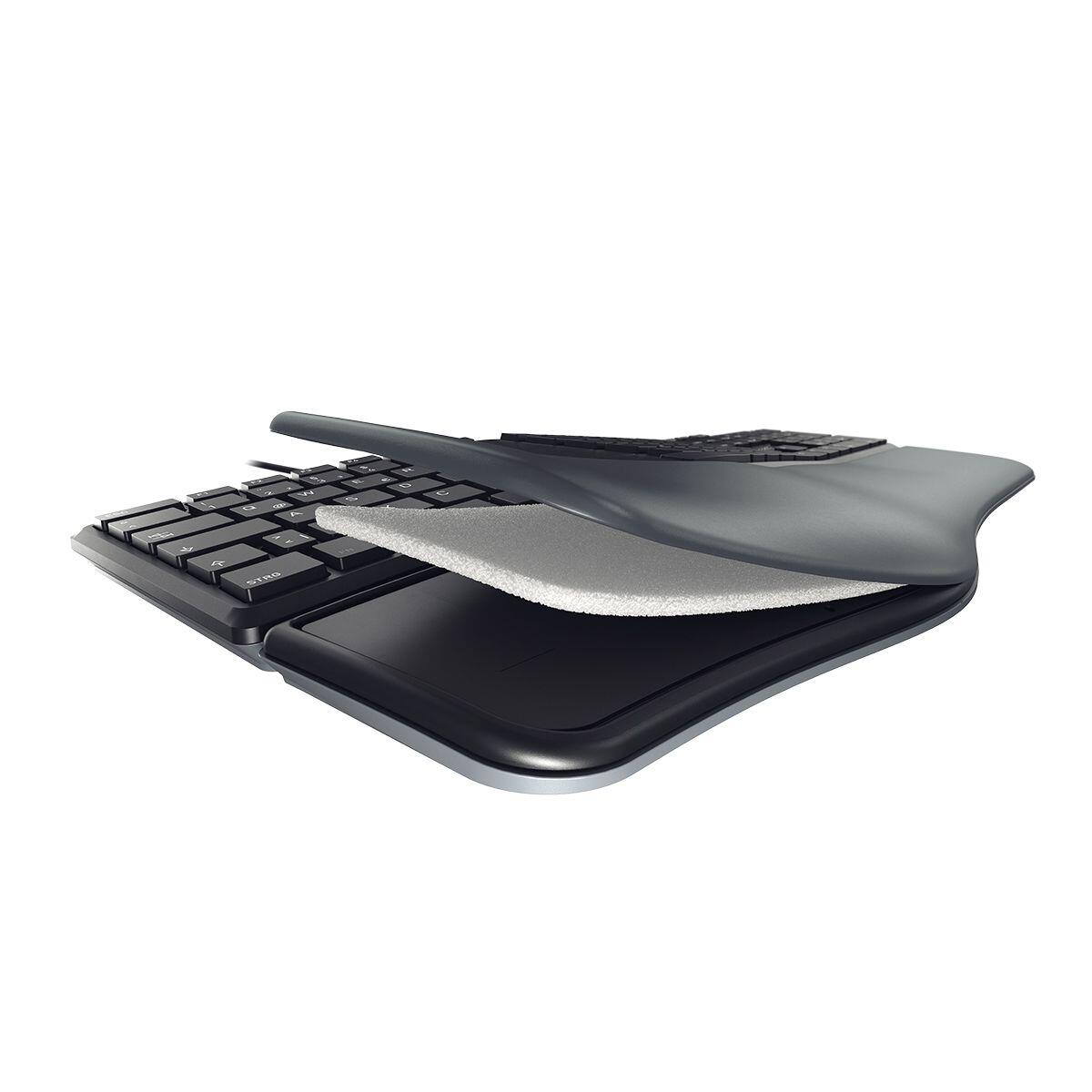 CHERRY KC 4500 ERGO kabelgebundene ergonomische Tastatur, schwarz