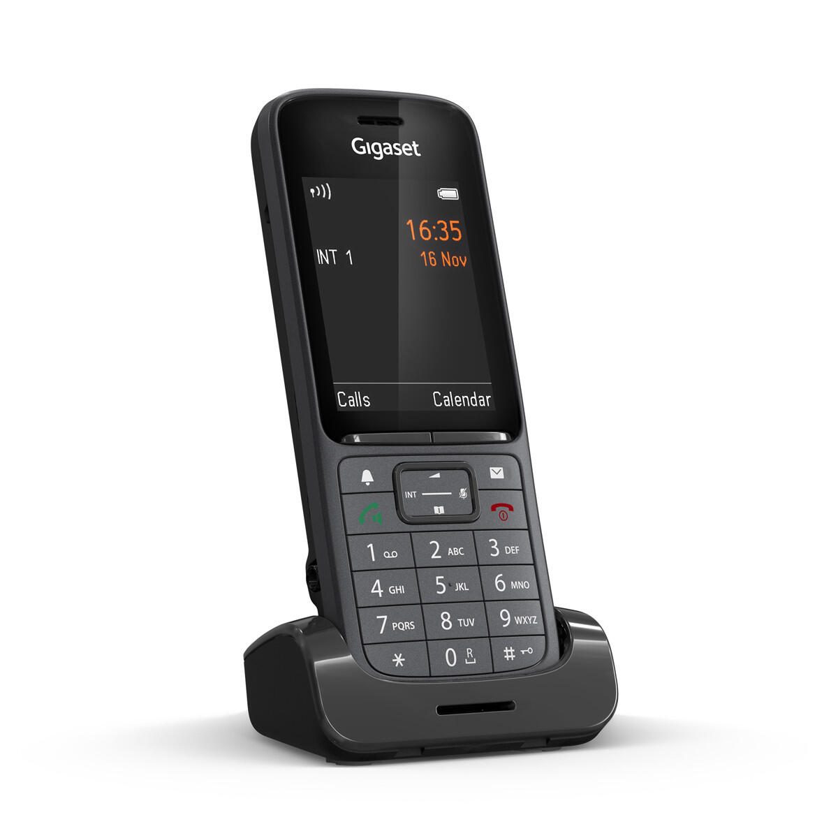 Gigaset SL800H Pro - Schnurloses Mobiltelefon mit Rufnummernanzeige in Schwarz
