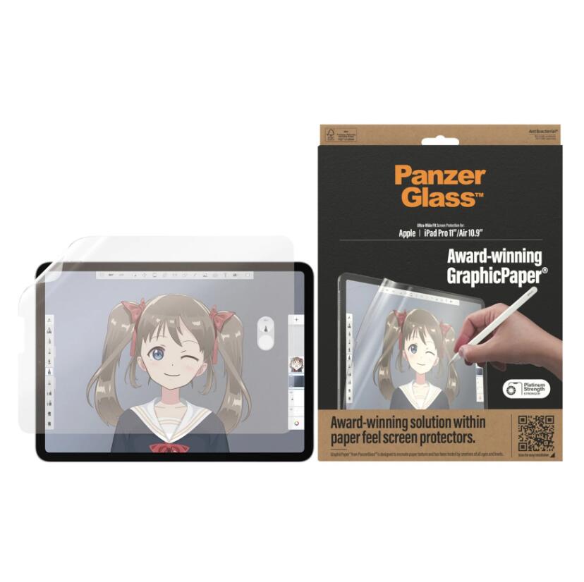 PanzerGlass™ Graphicpaper® Displayschutzglas für das Apple iPad Pro 11' & das Apple iPad Air