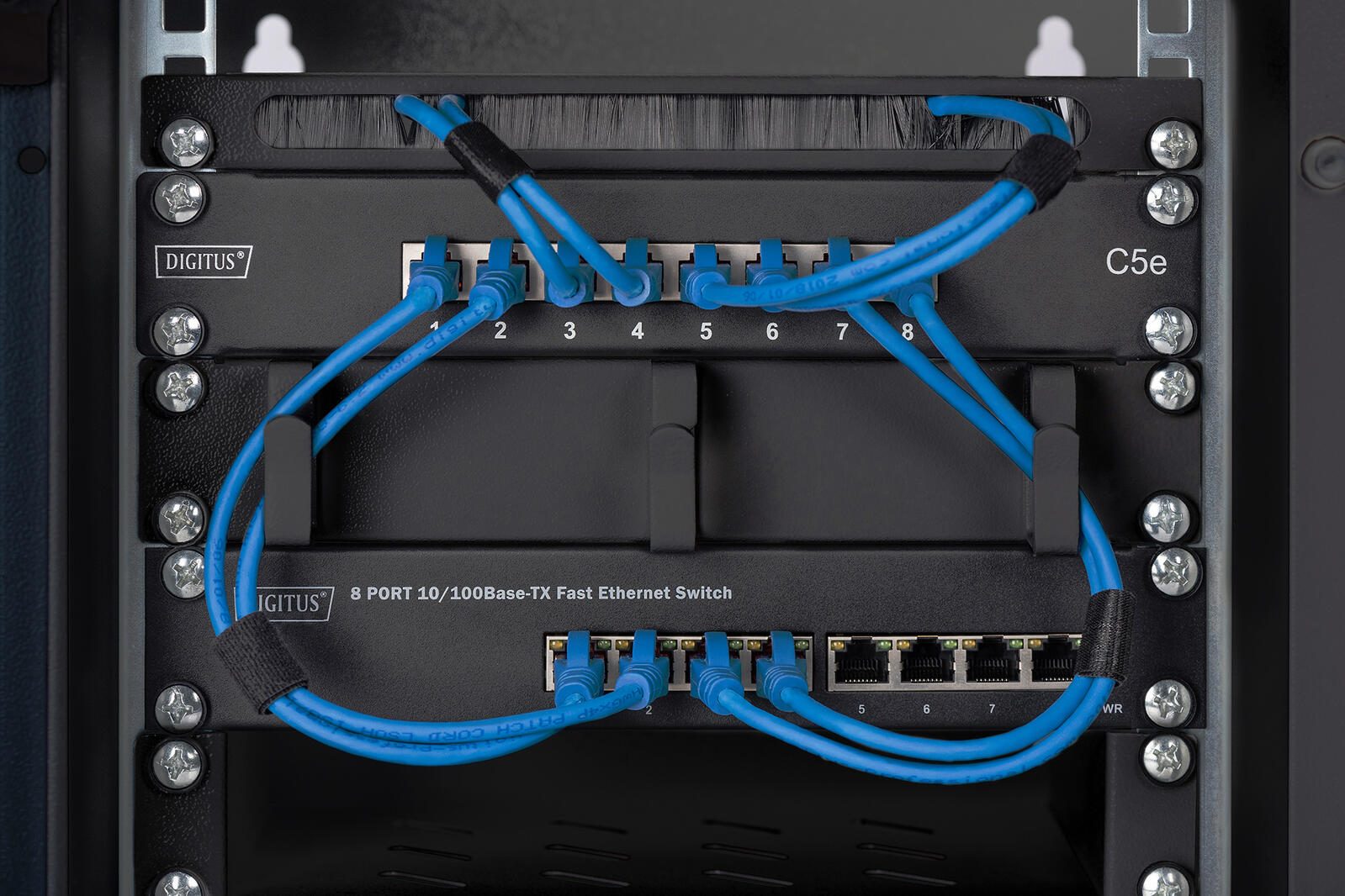 Digitus Fachboden 10'-Schränke festeinbau 1HE RAL9005 schwarz (DN-10-TRAY-1-B)